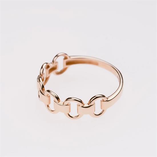 Taşsız Zincir Modeli 14 Ayar Altın Yüzük