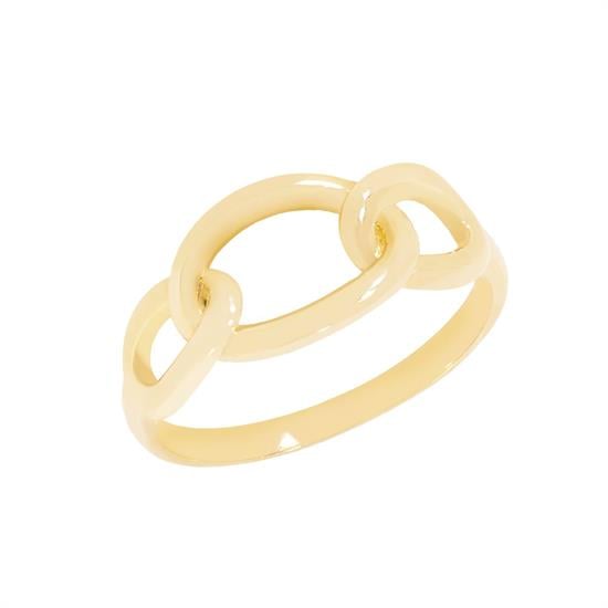 Taşsız Zincir Modeli  Yüzük 14 Ayar Altın