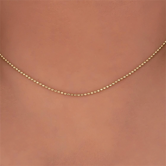 Tırnak Makası Zincir 14 Ayar Altın 1,5 Mm