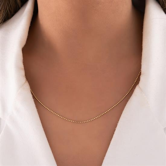 Tırnak Makası Zincir 14 Ayar Altın 1,5 Mm