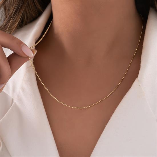 Tırnak Makası Zincir 14 Ayar Altın 1,5 Mm