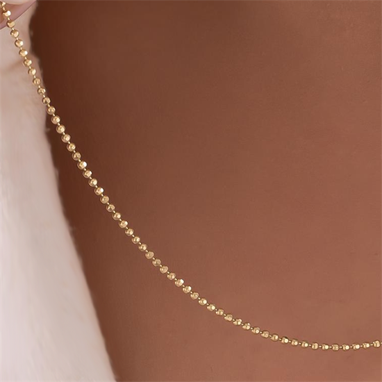 Tırnak Makası Zincir 14 Ayar Altın 1,5 Mm