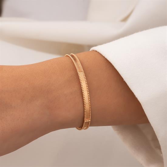 Top Detaylı 14 Ayar Altın Kelepçe