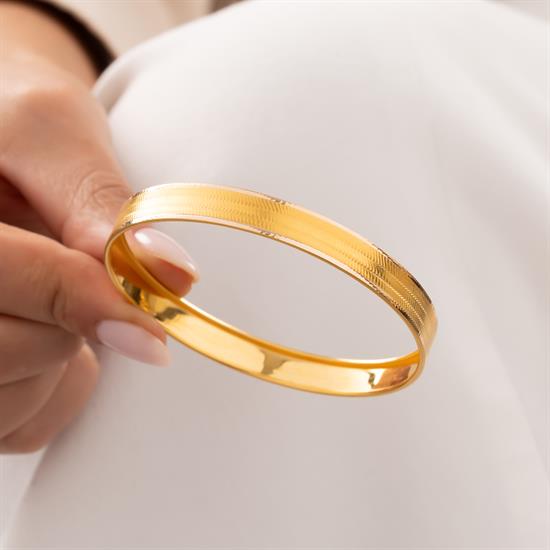 Trabzon Desenli 3 Sıra 14 Ayar Altın Bilezik