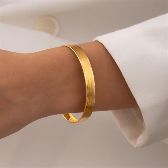 Trabzon Desenli 3 Sıra 14 Ayar Altın Bilezik