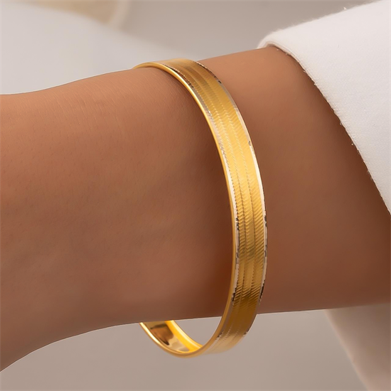 Trabzon Desenli 3 Sıra 14 Ayar Altın Bilezik