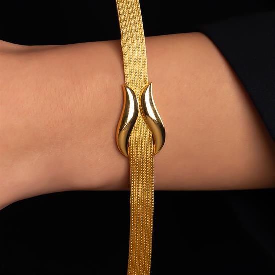 Trabzon Hasır 14 Ayar Altın Bileklik