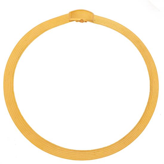 Trabzon Hasır Kolye Klasik Toka 7 Sıra 14 Ayar Altın