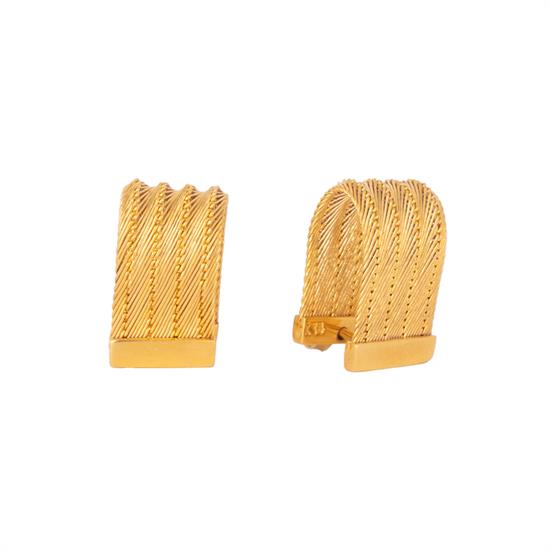 Trabzon Hasır Küpe Klasik 5 Sıra 14 Ayar Altın