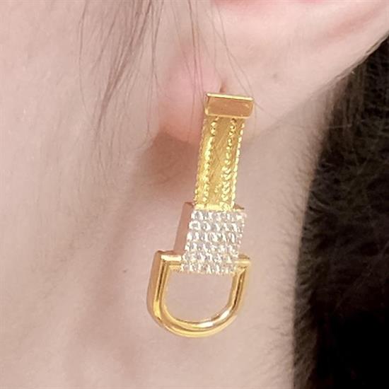 Trabzon Hasır Modern Kemer Model 14 Ayar 3 Sıra Altın Set Sarı