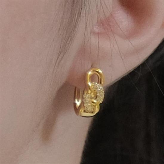 Trabzon Hasır Modern Taşlı Gurmet Model 14 Ayar 3 Sıra Altın Set Sarı