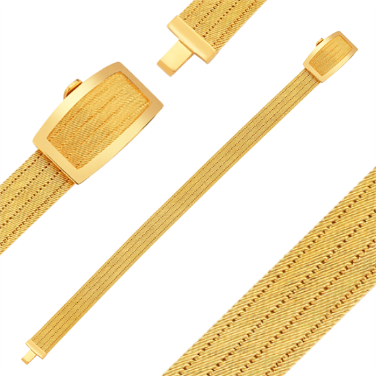 Trabzon Hasır Set Klasik Toka 5 Sıra 14 Ayar Altın