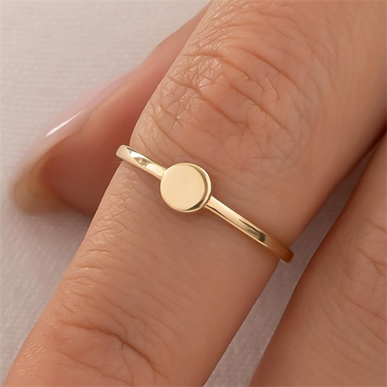 Harf Yazılabilen 14 Ayar Altın Yüzük