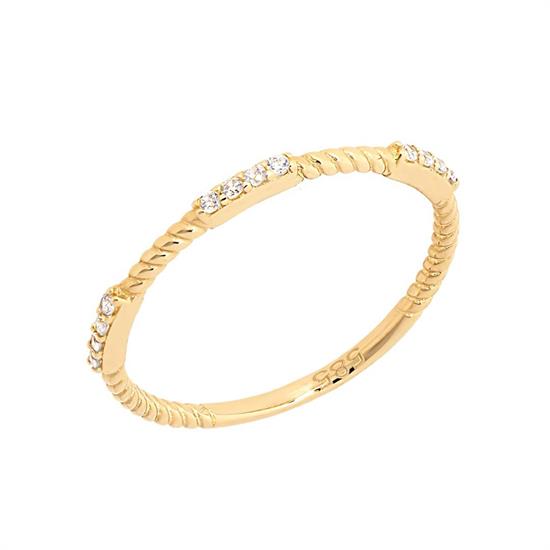 Trend 14 Ayar Altın Yüzük