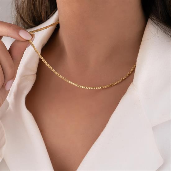 Trend 14 Ayar Altın Zincir 4 Mm