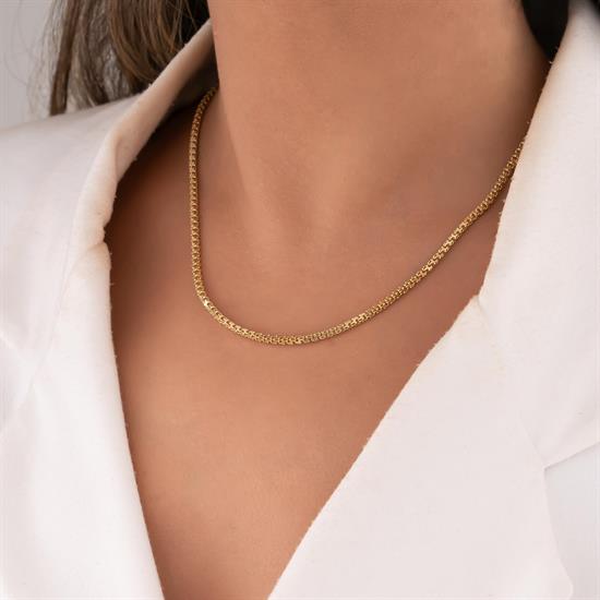 Trend 14 Ayar Altın Zincir 4 Mm