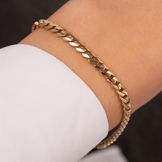 Trend Model 14 Ayar Altın Bileklik