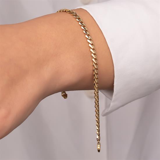 Trend Model 14 Ayar Altın Bileklik