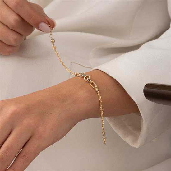 Trend Model 14 Ayar Altın Bileklik
