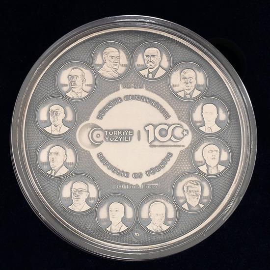 Türkiye Cumhuriyetinin 100. Yılı Gümüş Okside Hatıra Parası