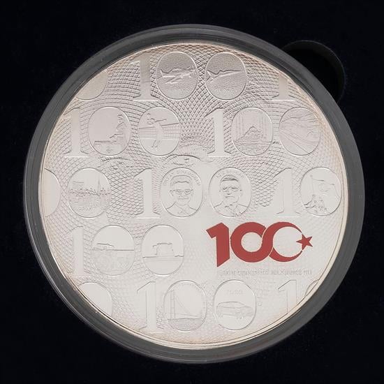 Türkiye Cumhuriyetinin 100. Yılı Gümüş Hatıra Parası