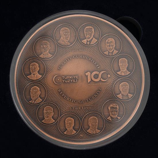Türkiye Cumhuriyetinin 100. Yılı Bronz Hatıra Parası