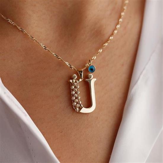 Ü Harf Altın Kolye