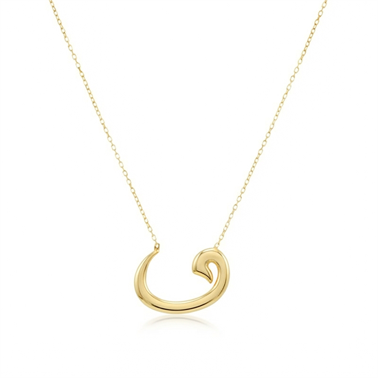 Vav 14 Ayar Altın Kolye