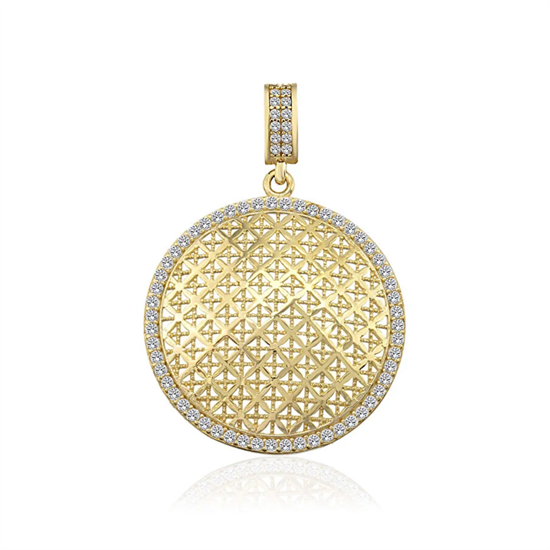 Yaşam Ağacı Kolye Ucu 14 Ayar Altın