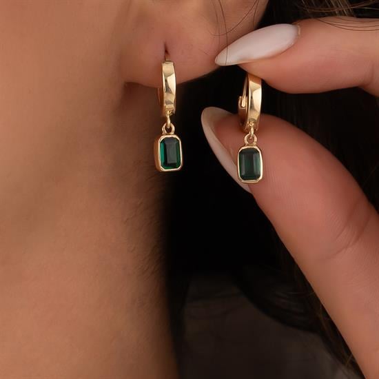 Yeşil Sallantılı 14 Ayar Altın