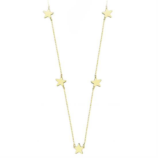 Minimal Yıldız 14 Ayar Altın Kolye