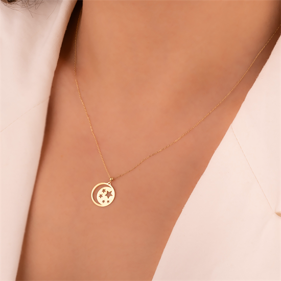 Yıldız 14 Ayar Altın Minimal Kolye