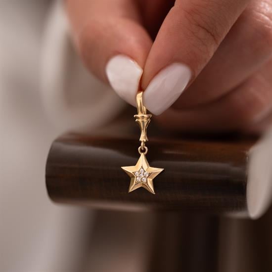 Yıldız Altın Kolye Ucu