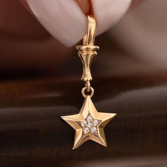 Yıldız Altın Kolye Ucu