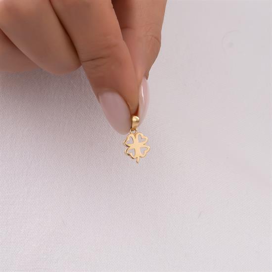 Yonca 14 Ayar Kolye Ucu