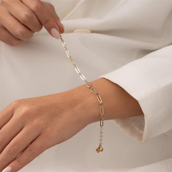 Figürlü Ataç 14 Ayar Altın Bileklik