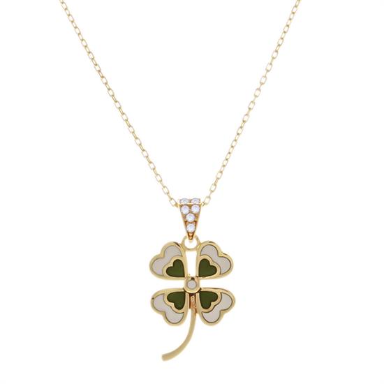 Yonca Kolye 14 Ayar Altın