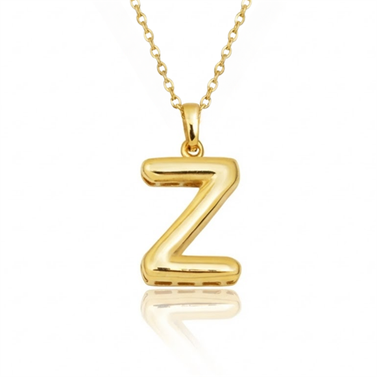 Z Harfi Balon Model 14 Ayar Altın Kolye