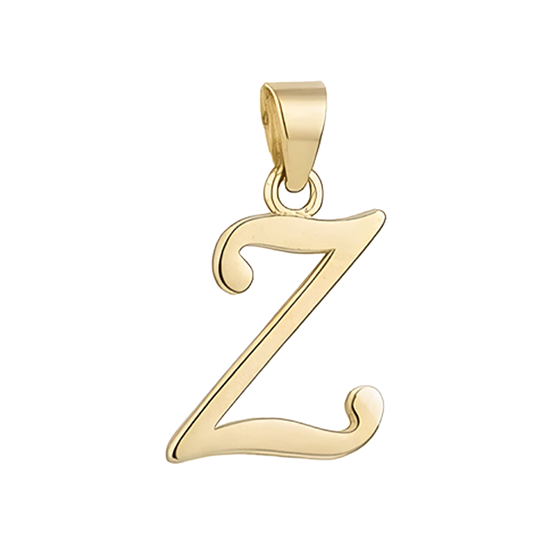 Z Harfi El Yazısı 14 Ayar Kolye Ucu