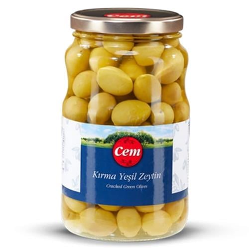 Cem Kırma Yeşil Zeytin 1500 Gr 201-230