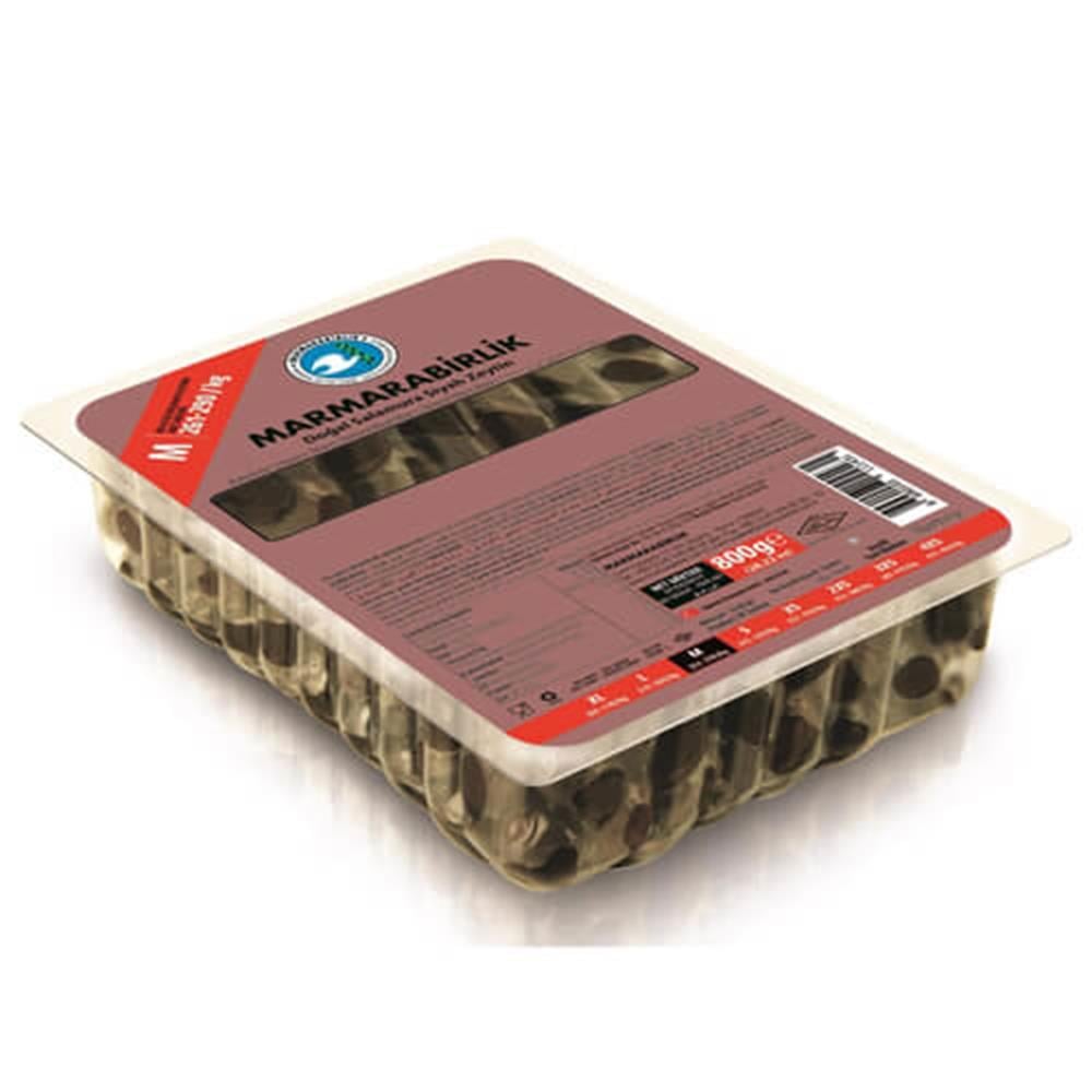 Marmara Birlik Zeytin Vakumlu 800gr  Süper