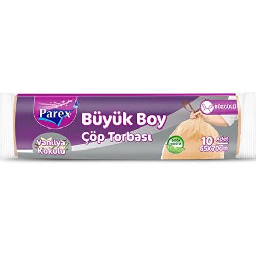 Parex Büzgülü Çöp Torbası Büyük Boy 10 Adet