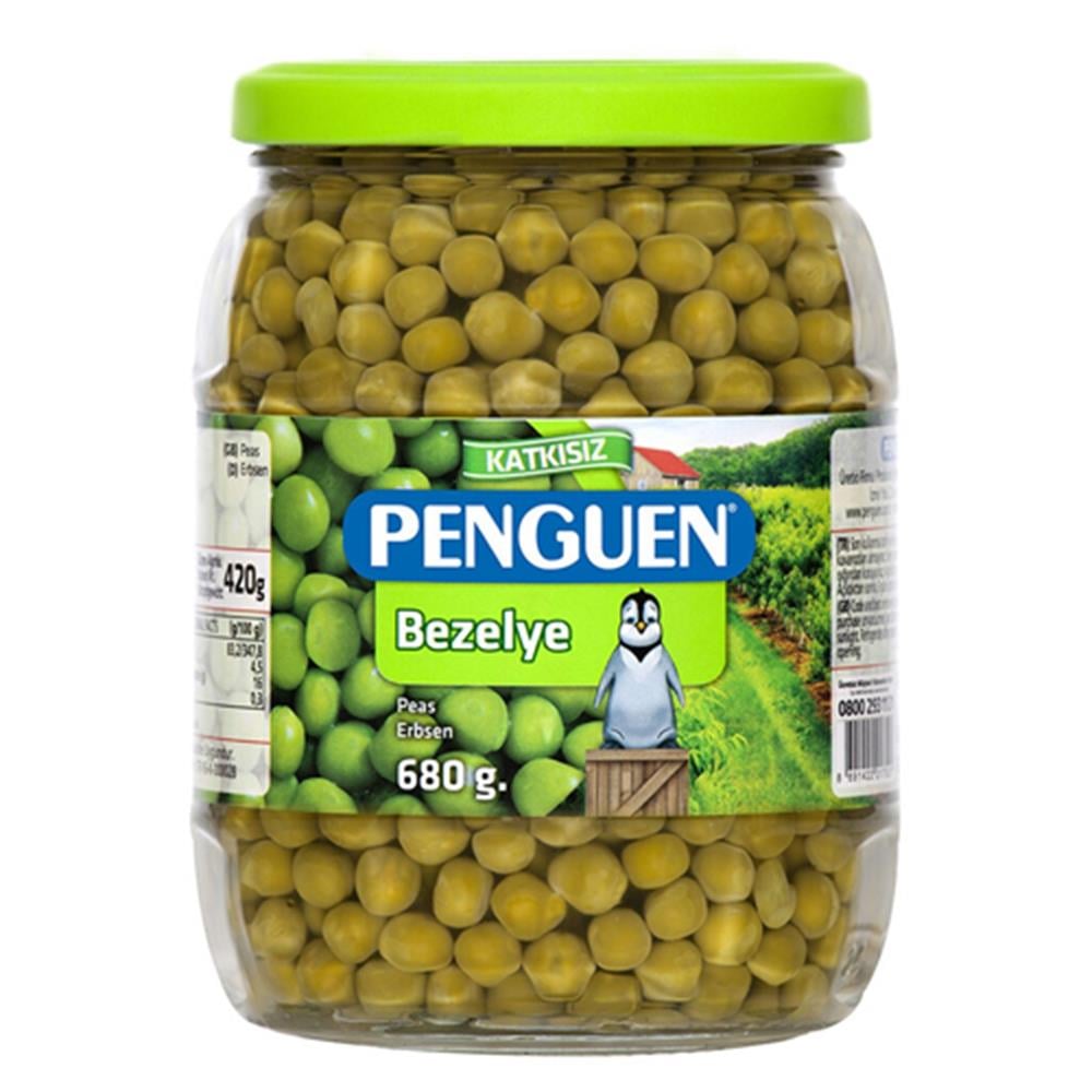 Penguen Bezelye 680gr Konserve Cam