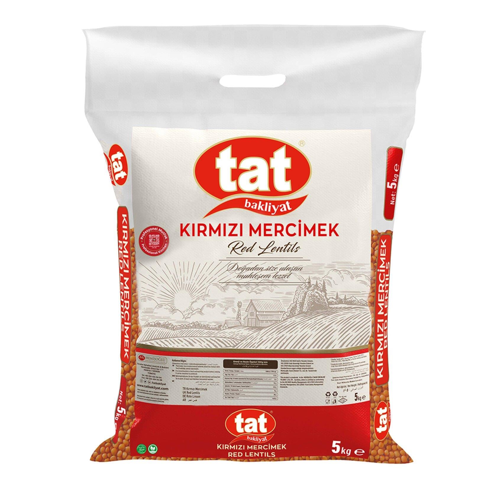 Tat Kırmızı Mercimek 5kg