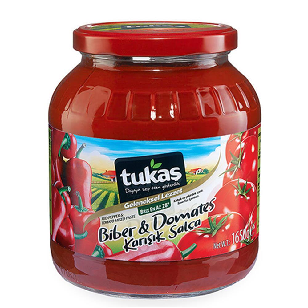 Tukaş Biber-Domates Karısık Salça 1650Gr