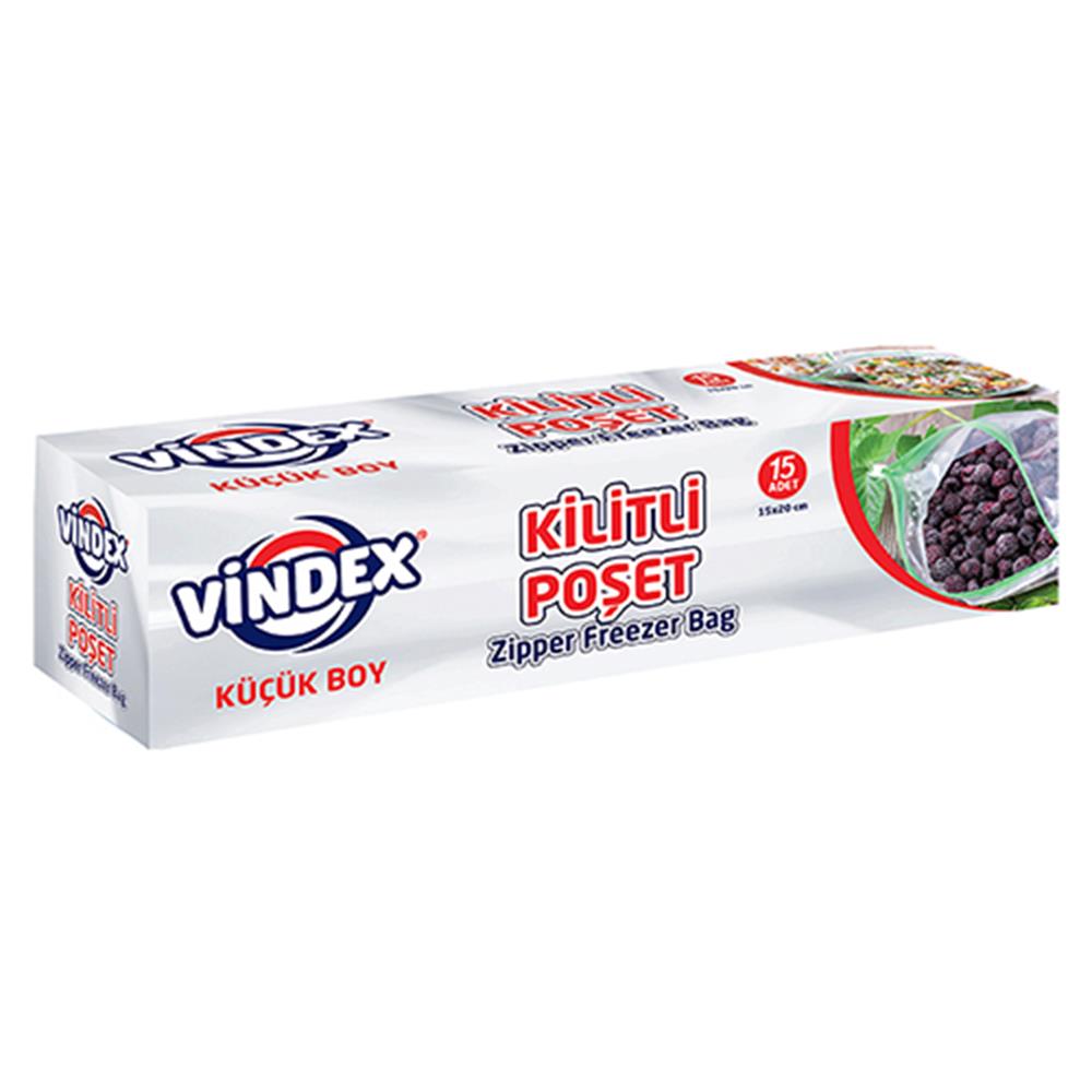 Vindex Buzdolabı Poşeti Kilitli Küçük Boy