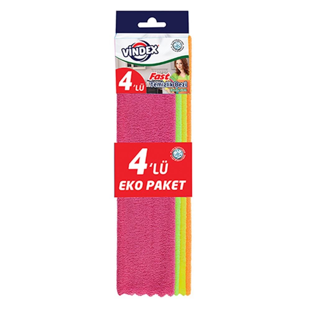Vindex Fast Mikrofiber Bez 4'lü
