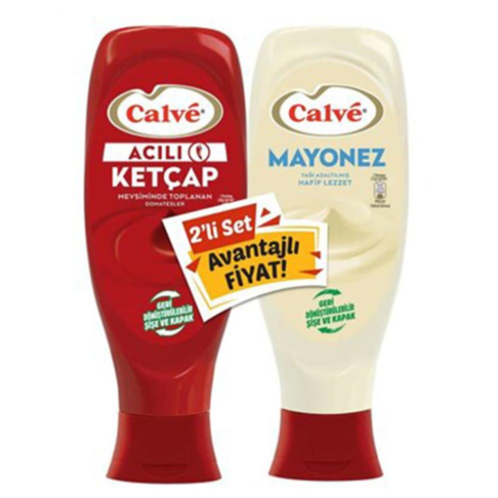 Calve Ketçap+Mayonez Byk Acılı 600Gr/540Gr