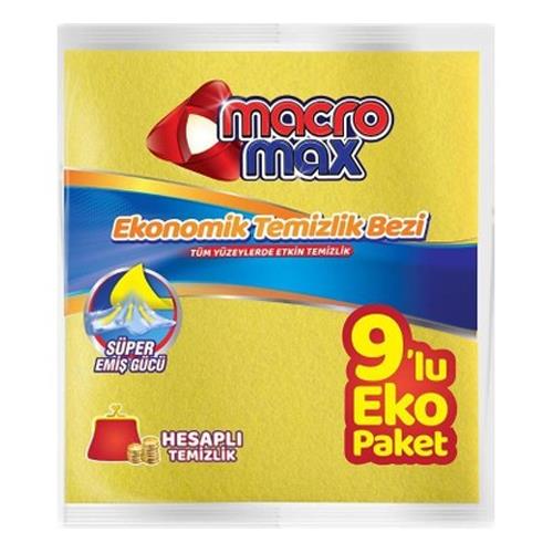 Macromax Eko Temizlik Bezi 9'lu