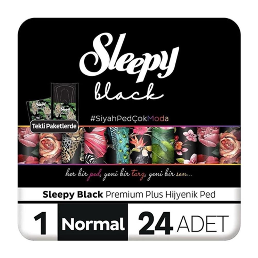 Sleepy Black Günlük Ped Normal 24'lü